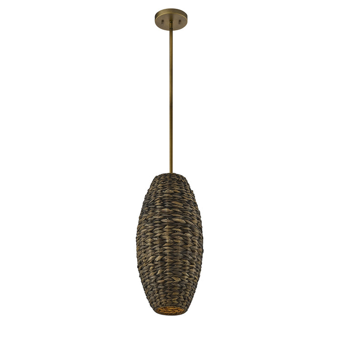 Savoy House - 7-8416-1-220 - One Light Pendant - Tierra Brisa - Riviera Brass