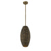 Savoy House - 7-8416-1-220 - One Light Pendant - Tierra Brisa - Riviera Brass