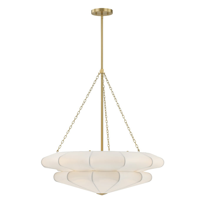 Savoy House - 7-9153-3-322 - Three Light Pendant - Coppell - Warm Brass