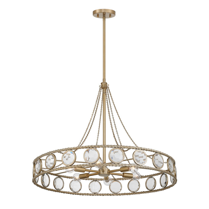 Savoy House - 7-9380-6-338 - Six Light Pendant - Cologne - Opulent Gold