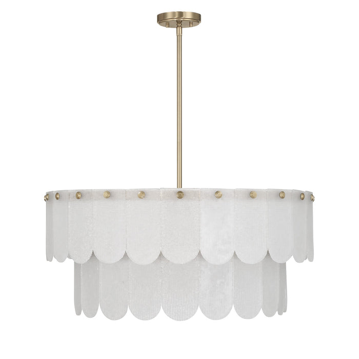 Savoy House - 7-9800-10-127 - Ten Light Pendant - Ashton - Noble Brass