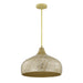 Savoy House - 7-9877-1-336 - One Light Pendant - Kemp - Ivory/Gold Shell