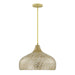 Savoy House - 7-9877-1-336 - One Light Pendant - Kemp - Ivory/Gold Shell