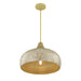 Savoy House - 7-9877-1-336 - One Light Pendant - Kemp - Ivory/Gold Shell