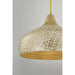 Savoy House - 7-9877-1-336 - One Light Pendant - Kemp - Ivory/Gold Shell
