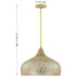Savoy House - 7-9877-1-336 - One Light Pendant - Kemp - Ivory/Gold Shell