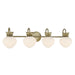 Savoy House - 8-1028-4-127 - Four Light Bathroom Vanity - Melbourne - Noble Brass
