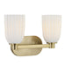 Savoy House - 8-1245-2-127 - Two Light Bathroom Vanity - Baldwin - Noble Brass