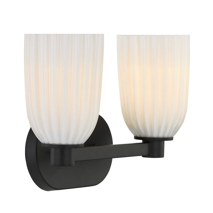 Savoy House - 8-1245-2-BK - Two Light Bathroom Vanity - Baldwin - Matte Black