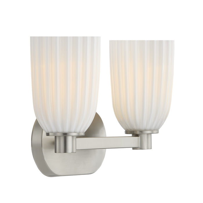 Savoy House - 8-1245-2-SN - Two Light Bathroom Vanity - Baldwin - Satin Nickel