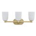 Savoy House - 8-1245-3-127 - Three Light Bathroom Vanity - Baldwin - Noble Brass