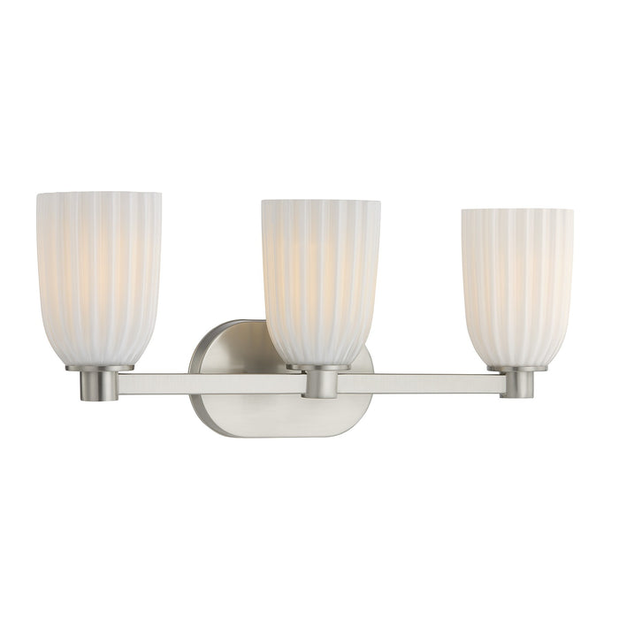 Savoy House - 8-1245-3-SN - Three Light Bathroom Vanity - Baldwin - Satin Nickel