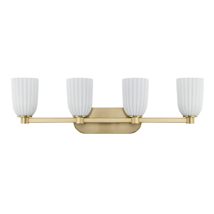 Savoy House - 8-1245-4-127 - Four Light Bathroom Vanity - Baldwin - Noble Brass