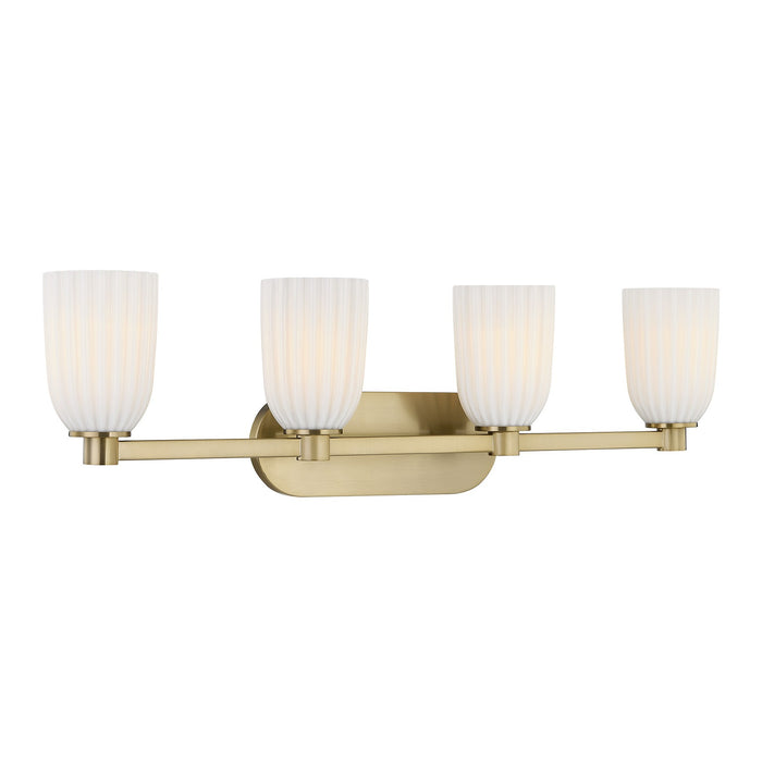 Savoy House - 8-1245-4-127 - Four Light Bathroom Vanity - Baldwin - Noble Brass