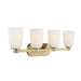 Savoy House - 8-1245-4-127 - Four Light Bathroom Vanity - Baldwin - Noble Brass