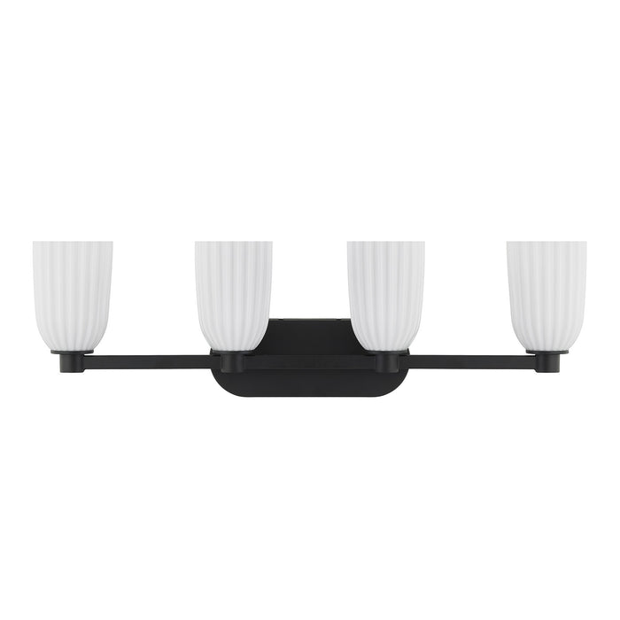 Savoy House - 8-1245-4-BK - Four Light Bathroom Vanity - Baldwin - Matte Black