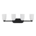 Savoy House - 8-1245-4-BK - Four Light Bathroom Vanity - Baldwin - Matte Black