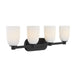 Savoy House - 8-1245-4-BK - Four Light Bathroom Vanity - Baldwin - Matte Black