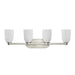 Savoy House - 8-1245-4-SN - Four Light Bathroom Vanity - Baldwin - Satin Nickel