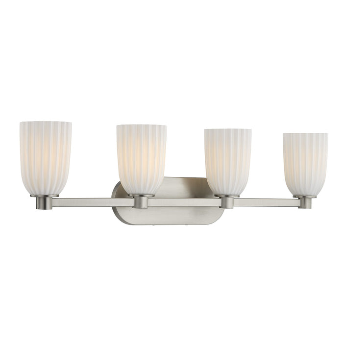Savoy House - 8-1245-4-SN - Four Light Bathroom Vanity - Baldwin - Satin Nickel