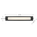 Savoy House - 8-3303-28-335 - LED Bathroom Vanity - Parker - Black Lustre