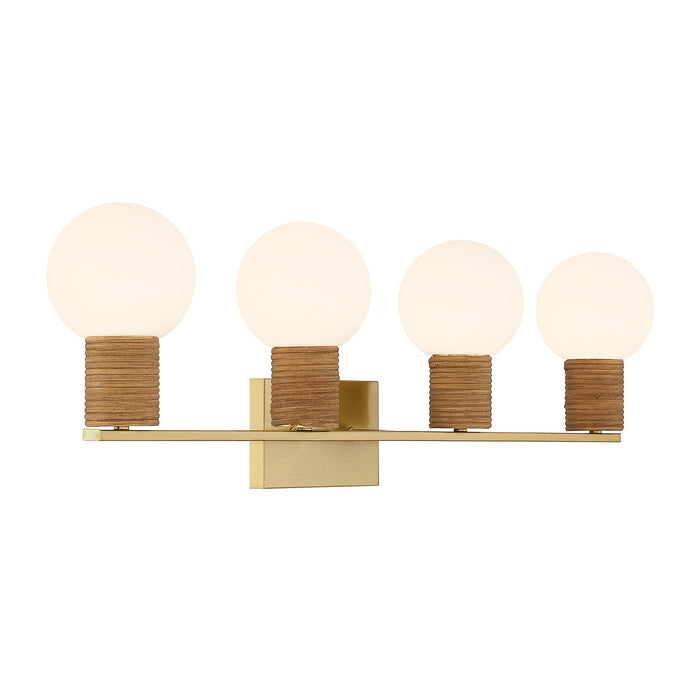 Savoy House - 8-4081-4-322 - Four Light Bathroom Vanity - Jarrell - Warm Brass