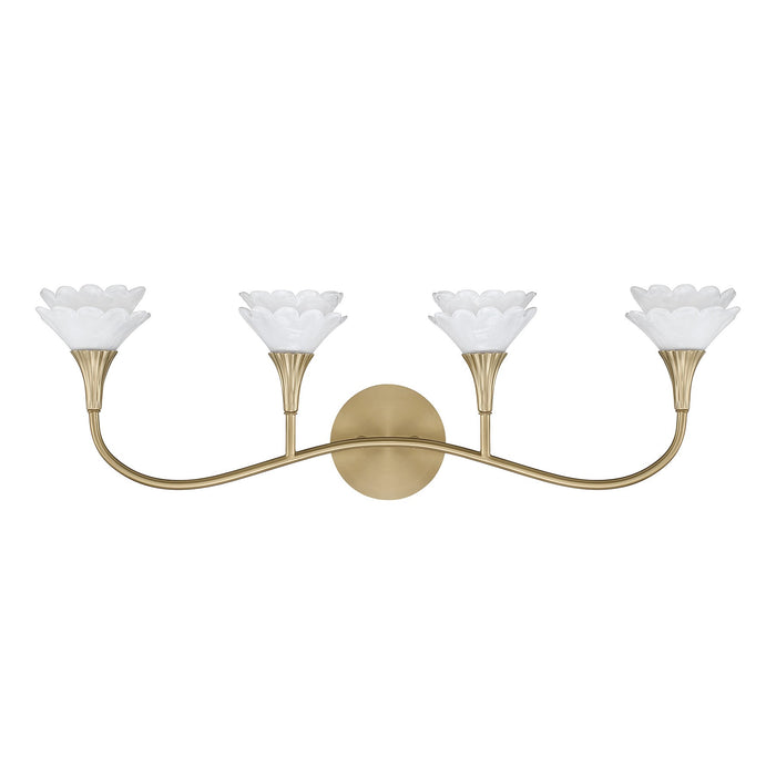 Savoy House - 8-5081-4-127 - Four Light Bathroom Vanity - Florena - Noble Brass