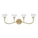 Savoy House - 8-5081-4-127 - Four Light Bathroom Vanity - Florena - Noble Brass