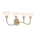 Savoy House - 8-5081-4-127 - Four Light Bathroom Vanity - Florena - Noble Brass