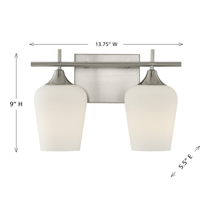 Savoy House - 8-6030-2-SN - Two Light Bathroom Vanity - Octave