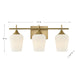 Savoy House - 8-6030-3-322 - Three Light Bathroom Vanity - Octave