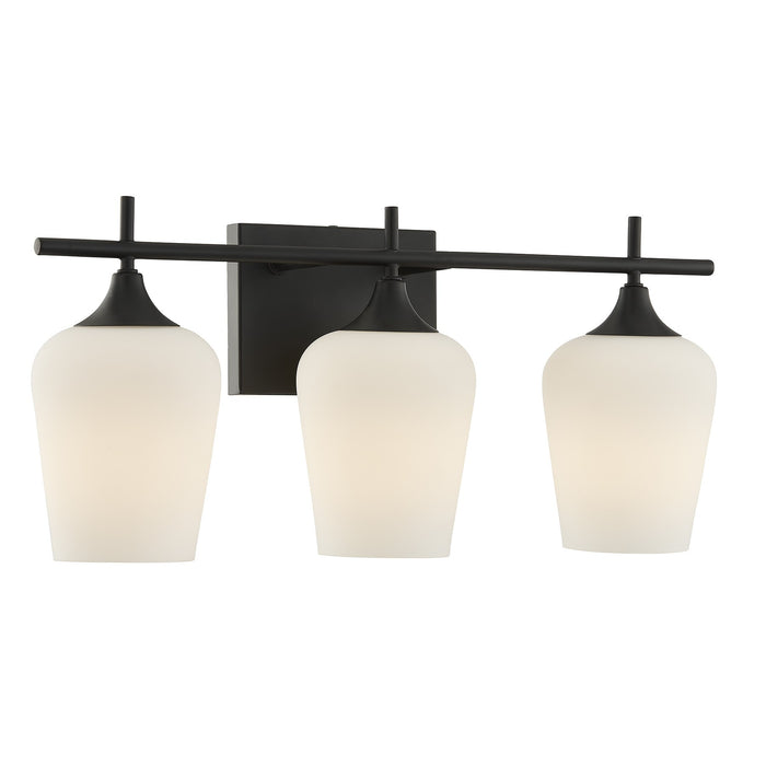 Savoy House - 8-6030-3-BK - Three Light Bathroom Vanity - Octave