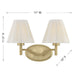 Savoy House - 8-6081-2-127 - Two Light Bathroom Vanity - Rosa - Noble Brass