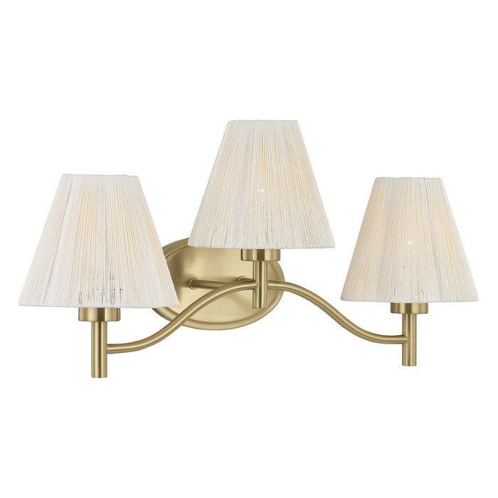 Savoy House - 8-6081-3-127 - Three Light Bathroom Vanity - Rosa - Noble Brass