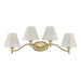Savoy House - 8-6081-4-127 - Four Light Bathroom Vanity - Rosa - Noble Brass