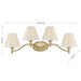 Savoy House - 8-6081-4-127 - Four Light Bathroom Vanity - Rosa - Noble Brass