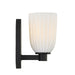 Savoy House - 9-1245-1-BK - One Light Wall Sconce - Baldwin - Matte Black