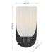 Savoy House - 9-1245-1-BK - One Light Wall Sconce - Baldwin - Matte Black