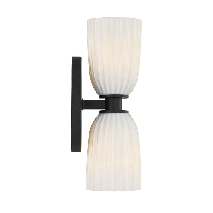 Savoy House - 9-1245-2-BK - Two Light Wall Sconce - Baldwin - Matte Black