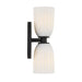 Savoy House - 9-1245-2-BK - Two Light Wall Sconce - Baldwin - Matte Black