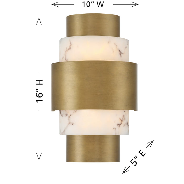 Savoy House - 9-3090-2-339 - Two Light Wall Sconce - Davenport - Antique Patina