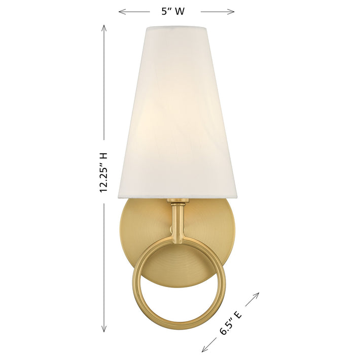 Savoy House - 9-4700-1-322 - One Light Wall Sconce - Wilkes - Warm Brass