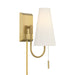 Savoy House - 9-4704CP-1-322 - One Light Wall Sconce - Wilkes - Warm Brass