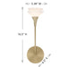 Savoy House - 9-5081-1-127 - One Light Wall Sconce - Florena - Noble Brass