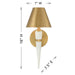Savoy House - 9-6300-1-322 - One Light Wall Sconce - Hearne - Warm Brass