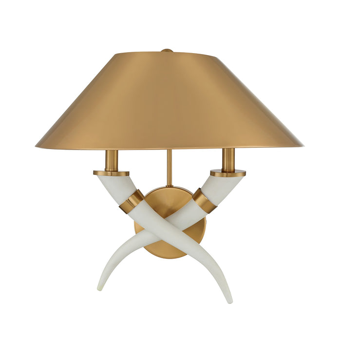 Savoy House - 9-6301-2-322 - Two Light Wall Sconce - Hearne - Warm Brass