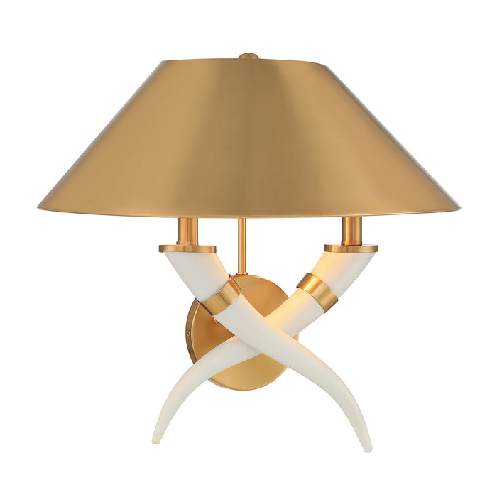 Savoy House - 9-6301-2-322 - Two Light Wall Sconce - Hearne - Warm Brass