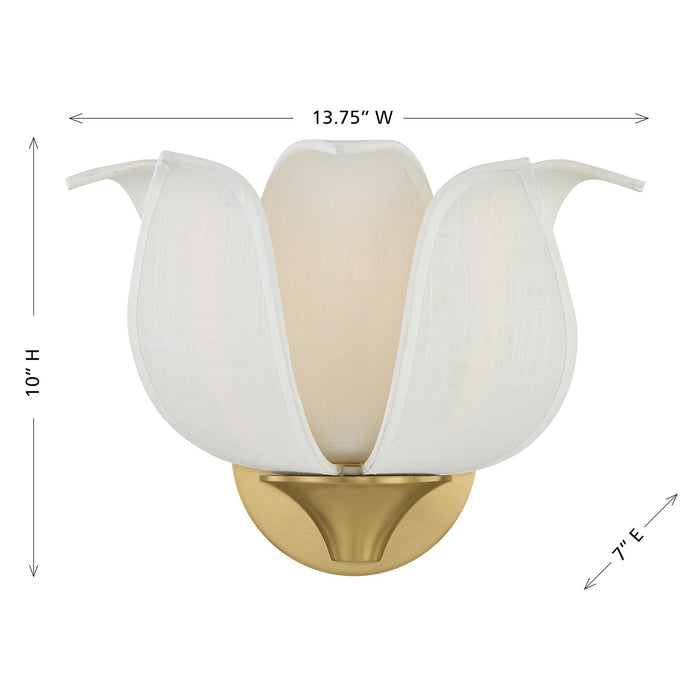 Savoy House - 9-7164-1-322 - One Light Wall Sconce - Elsie - Warm Brass
