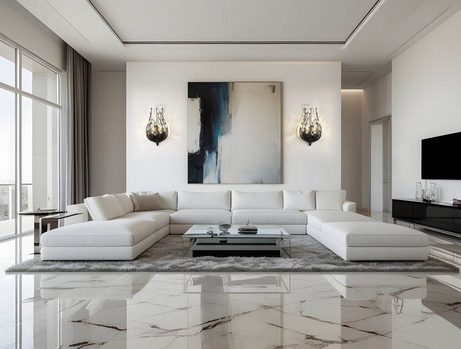 Z-Lite - 1957-2S-MB - Two Light Wall Sconce - Gabriella - Matte Black