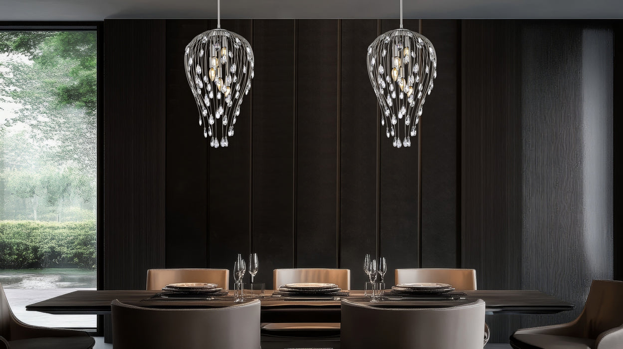 Z-Lite - 1957P15-BN - Five Light Pendant - Gabriella - Brushed Nickel